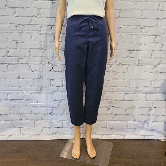 RW&Co, Cotton midrise jogger pants in medieval blue - Picture 7 of 12